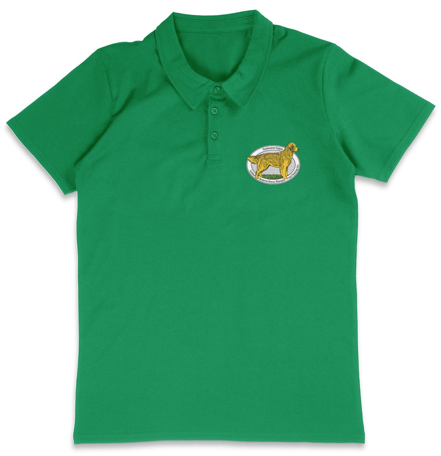 SEVA GRREAT LC Logo - Adult Micro-Mesh Polo - Kelly Green - X-Large - Sizes