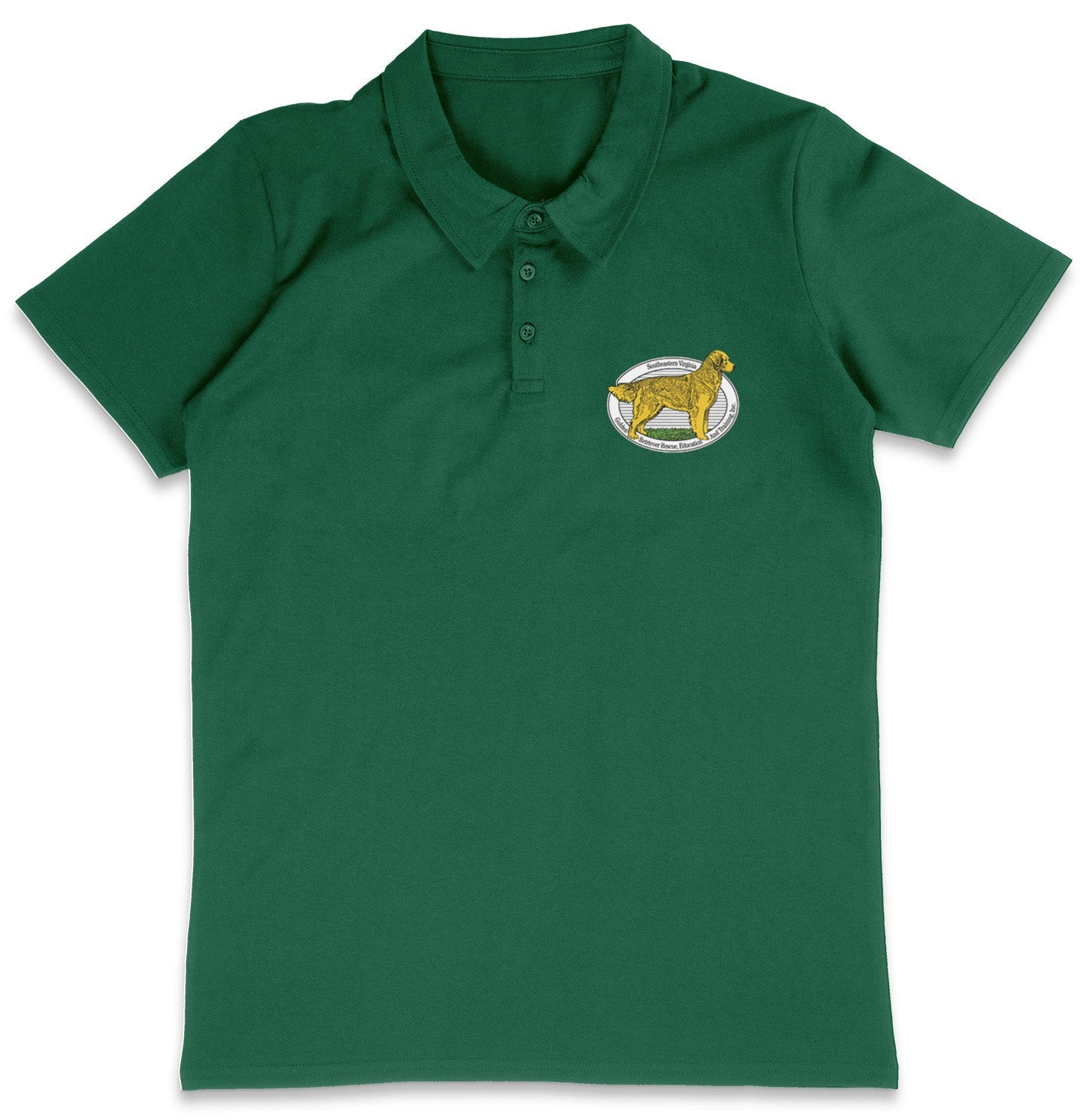 SEVA GRREAT LC Logo - Adult Micro-Mesh Polo - Maroon - Small - Forest Green