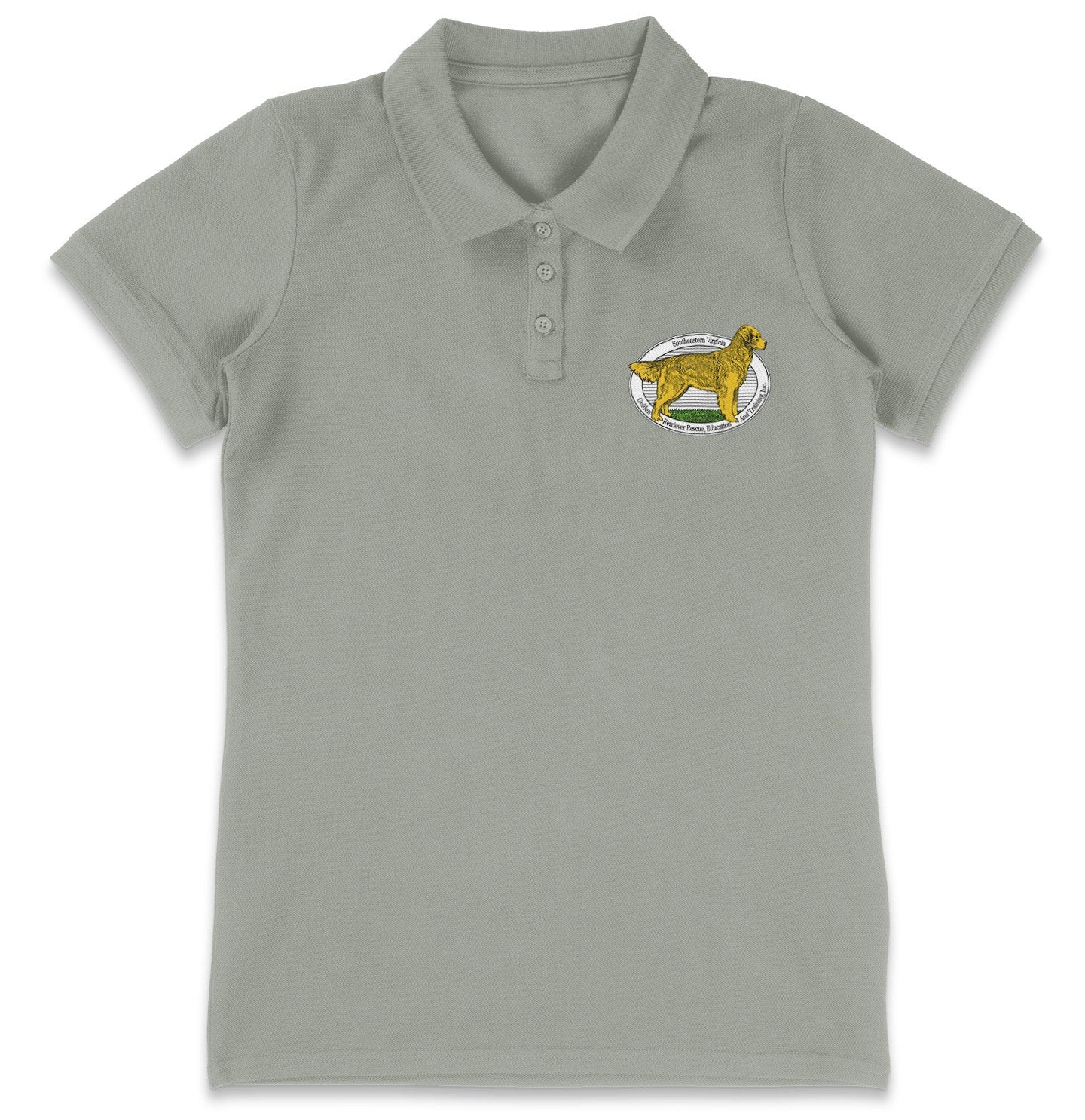 SEVA GRREAT LC Logo - Women's Micro-Mesh Polo - Maroon - Large - Grey