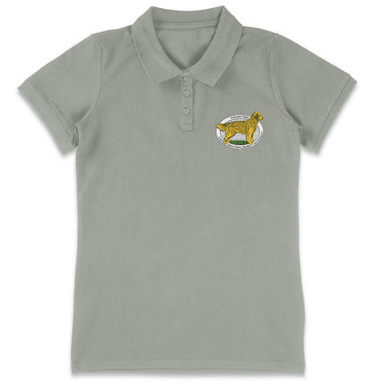 SEVA GRREAT LC Logo - Women's Micro-Mesh Polo - Maroon - Large - Grey