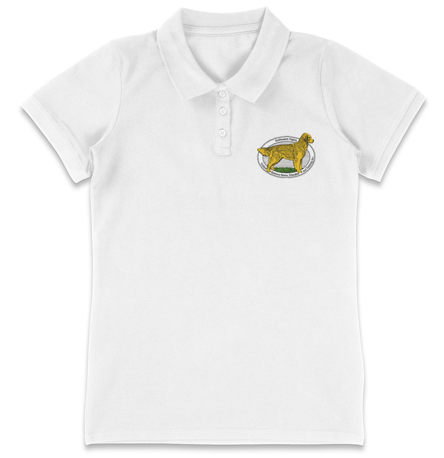 SEVA GRREAT LC Logo - Women's Micro-Mesh Polo - Light Blue - Small - White