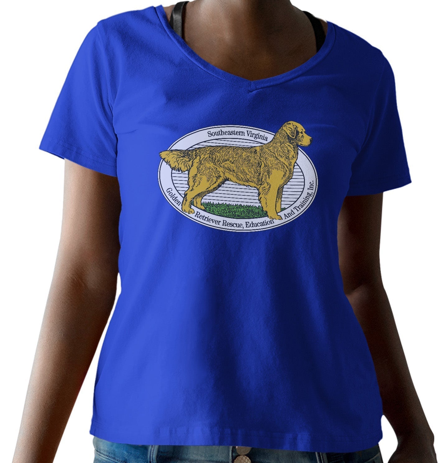 SEVA GREEAT Logo - Women's V-Neck T-Shirt