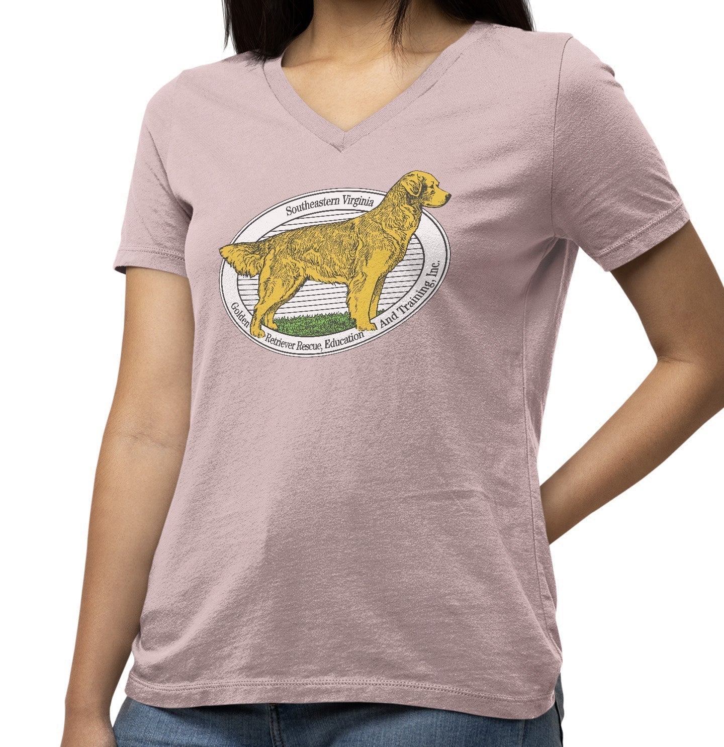 SEVA GREEAT Logo - Women's V-Neck T-Shirt