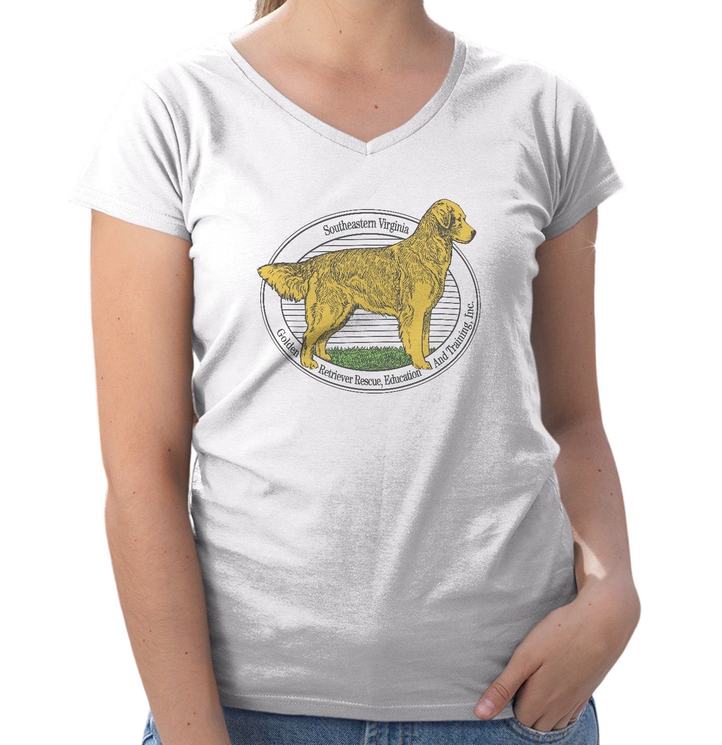SEVA GREEAT Logo - Women's V-Neck T-Shirt