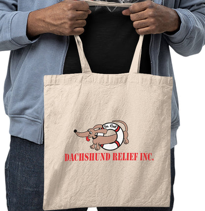 So Cal Dachshund Relief Logo - Cotton Canvas Tote