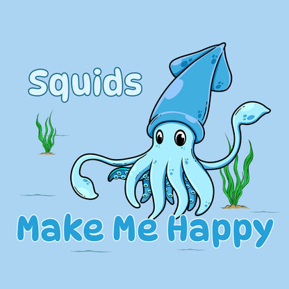 Squid Toon Make Me Happy - Kids' Unisex T-Shirt - Graphic