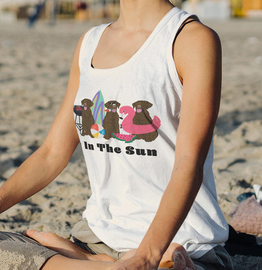 Summer Lineup Chocolate Lab  - Women's Tri-Blend T-Shirt