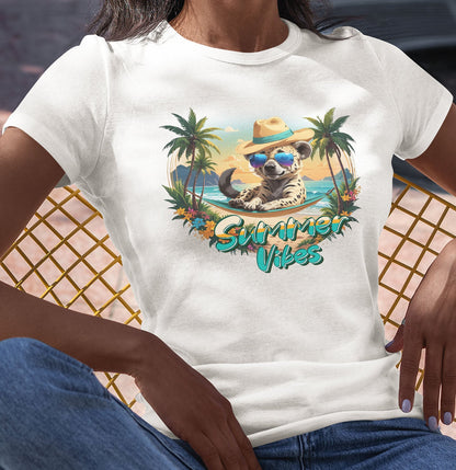 Summer Vibes Hyena - Women's Tri-Blend T-Shirt - Main