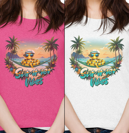 Summer Vibes Python - Women's Tri-Blend T-Shirt