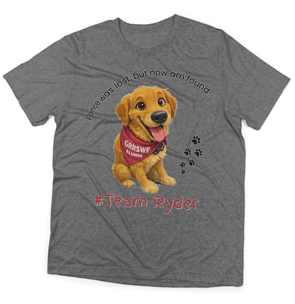 Team Ryder Once Was Lost - Adult Tri-Blend T-Shirt - Grey - Large - Specs