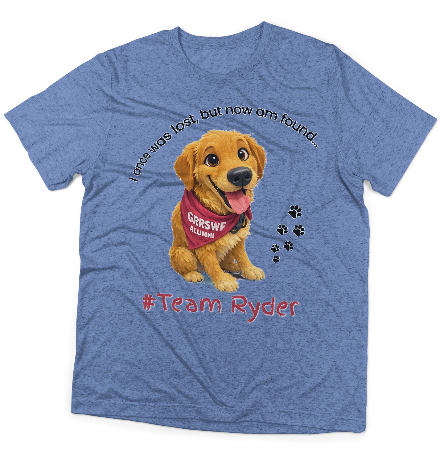 Team Ryder Once Was Lost - Adult Tri-Blend T-Shirt - Grey - X-Large - Sizes