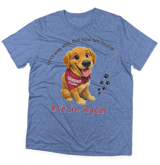 Team Ryder Once Was Lost - Adult Tri-Blend T-Shirt - Grey - X-Large - Sizes