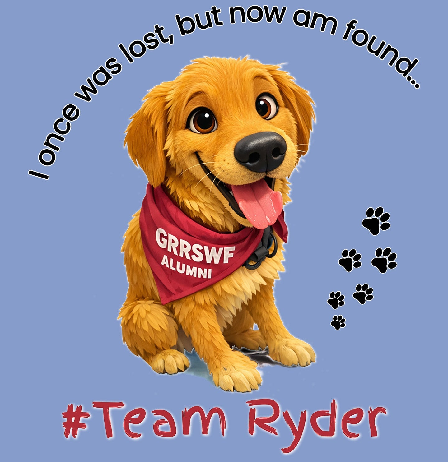 Team Ryder Once Was Lost - Adult Tri-Blend T-Shirt - Grey - Medium - Graphic