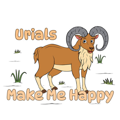 Urial Toon Make Me Happy - Adult Unisex T-Shirt - Graphic