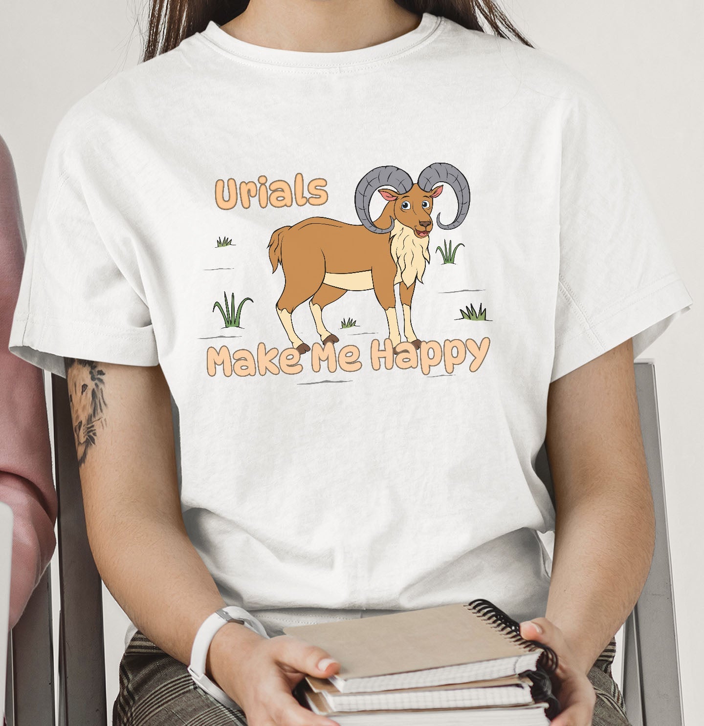 Urial Toon Make Me Happy - Adult Unisex T-Shirt - Main