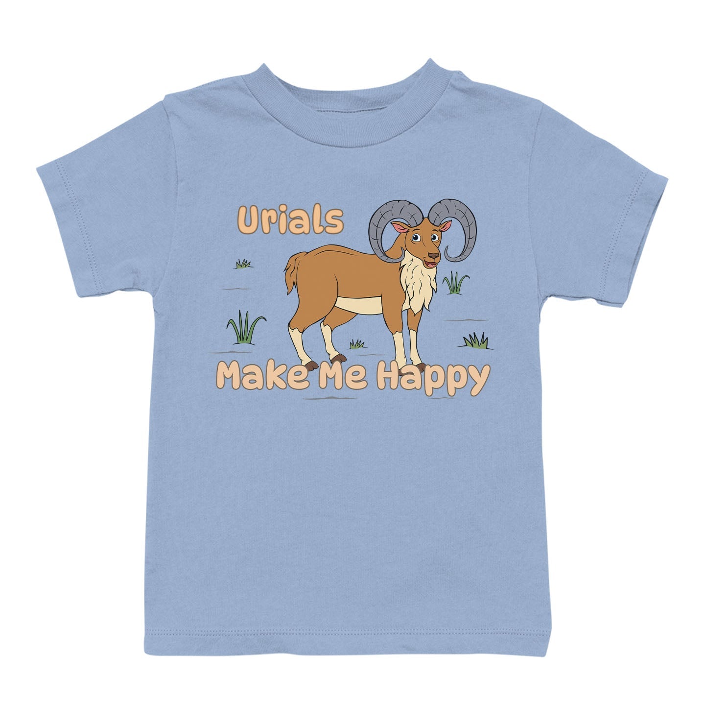 Urial Toon Make Me Happy - Toddler Unisex T-Shirt - Light Blue