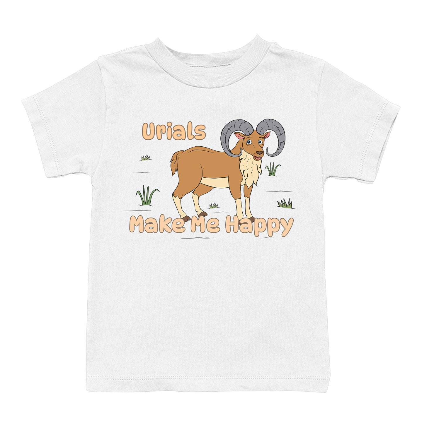 Urial Toon Make Me Happy - Toddler Unisex T-Shirt - White