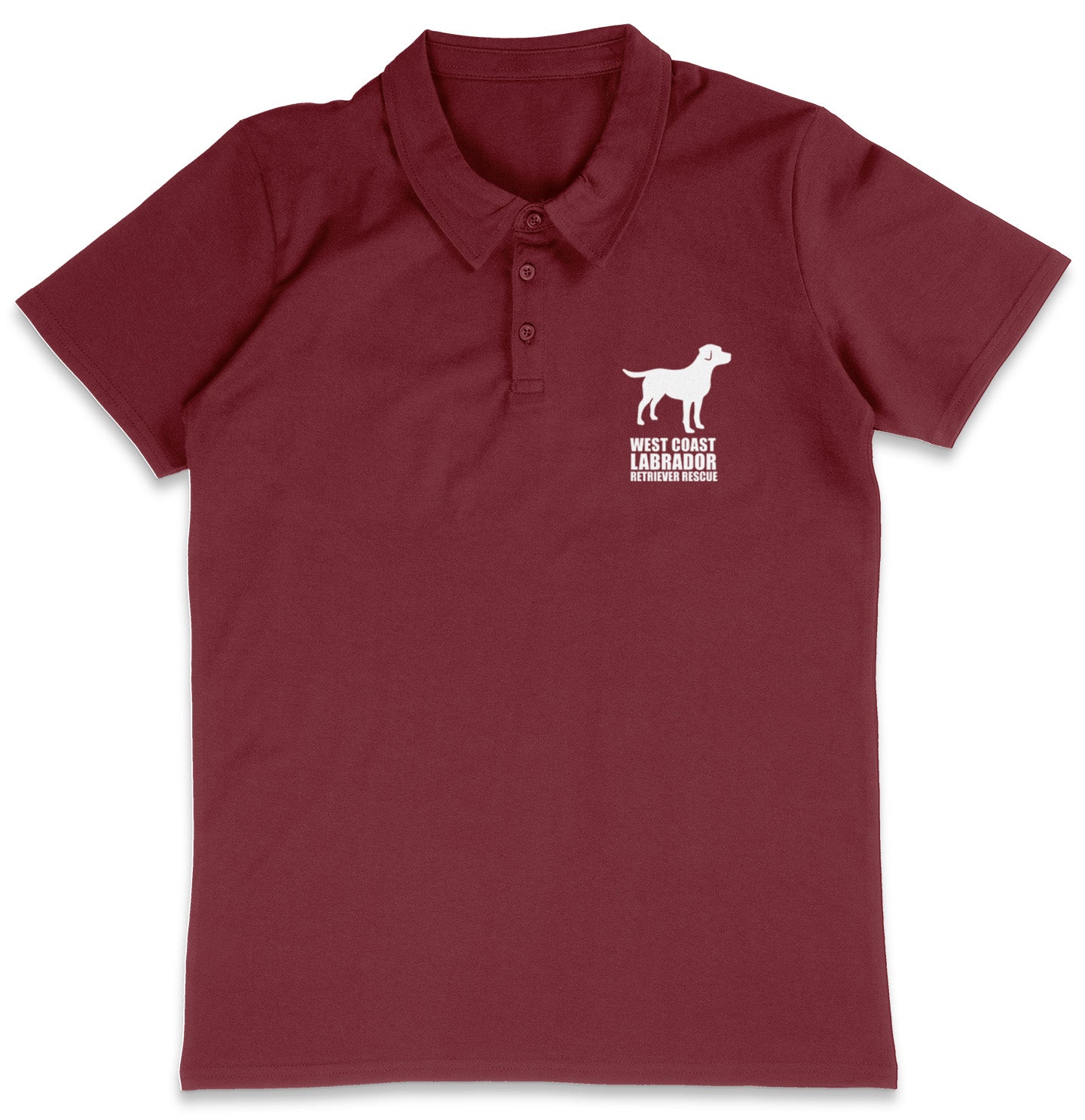 WCLRR Impact LC Logo - Adult Micro-Mesh Polo - Maroon - Large - Specs