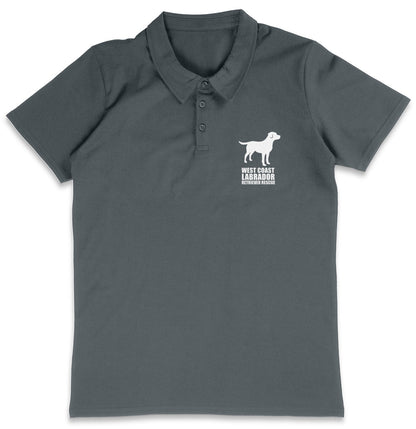 WCLRR Impact LC Logo - Adult Micro-Mesh Polo - Light Blue - Small - Charcoal