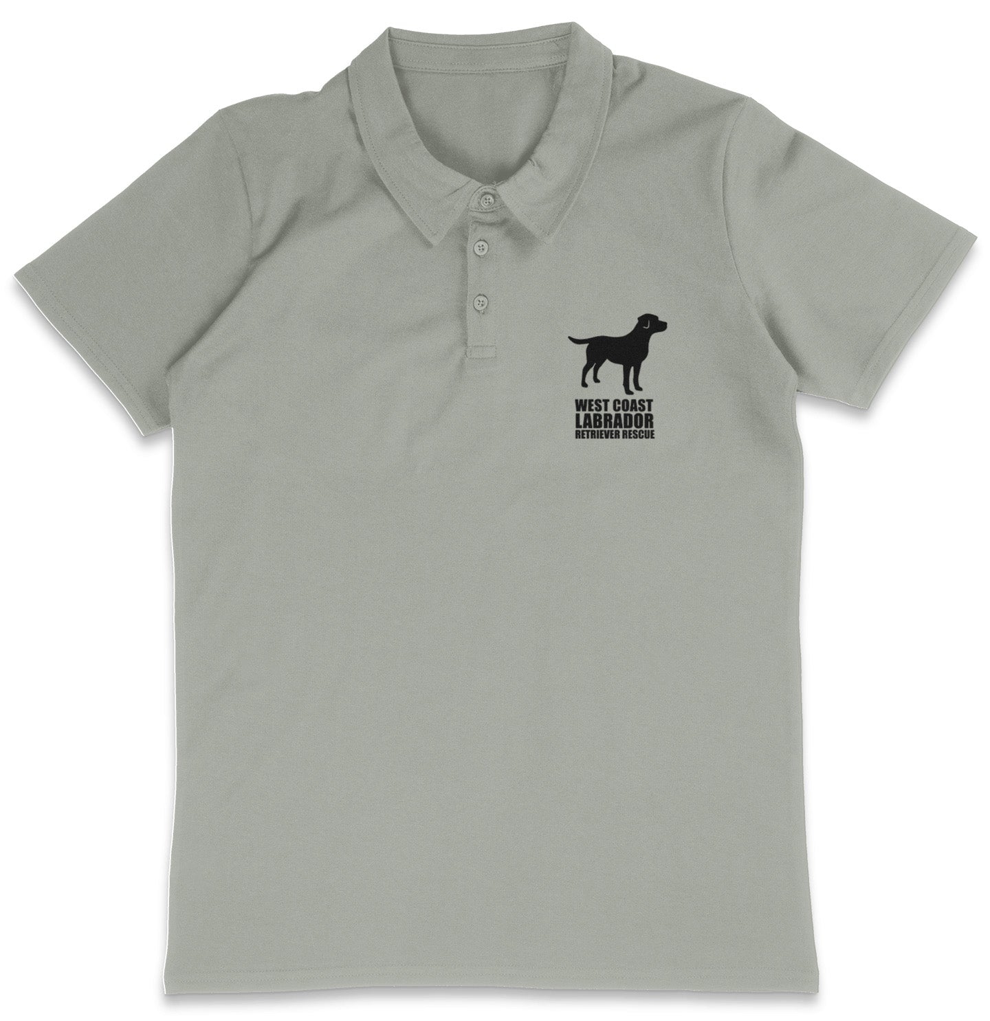 WCLRR Impact LC Logo - Adult Micro-Mesh Polo - Light Blue - Medium - Grey