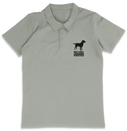 WCLRR Impact LC Logo - Adult Micro-Mesh Polo - Light Blue - Medium - Grey