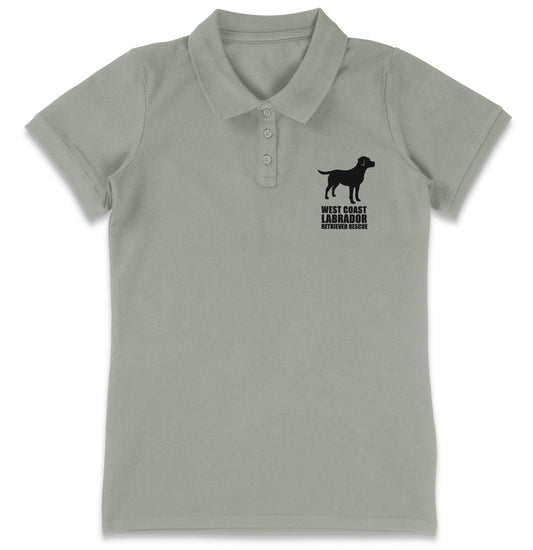 WCLRR Impact LC Logo - Women's Micro-Mesh Polo - Light Blue - Medium - Grey