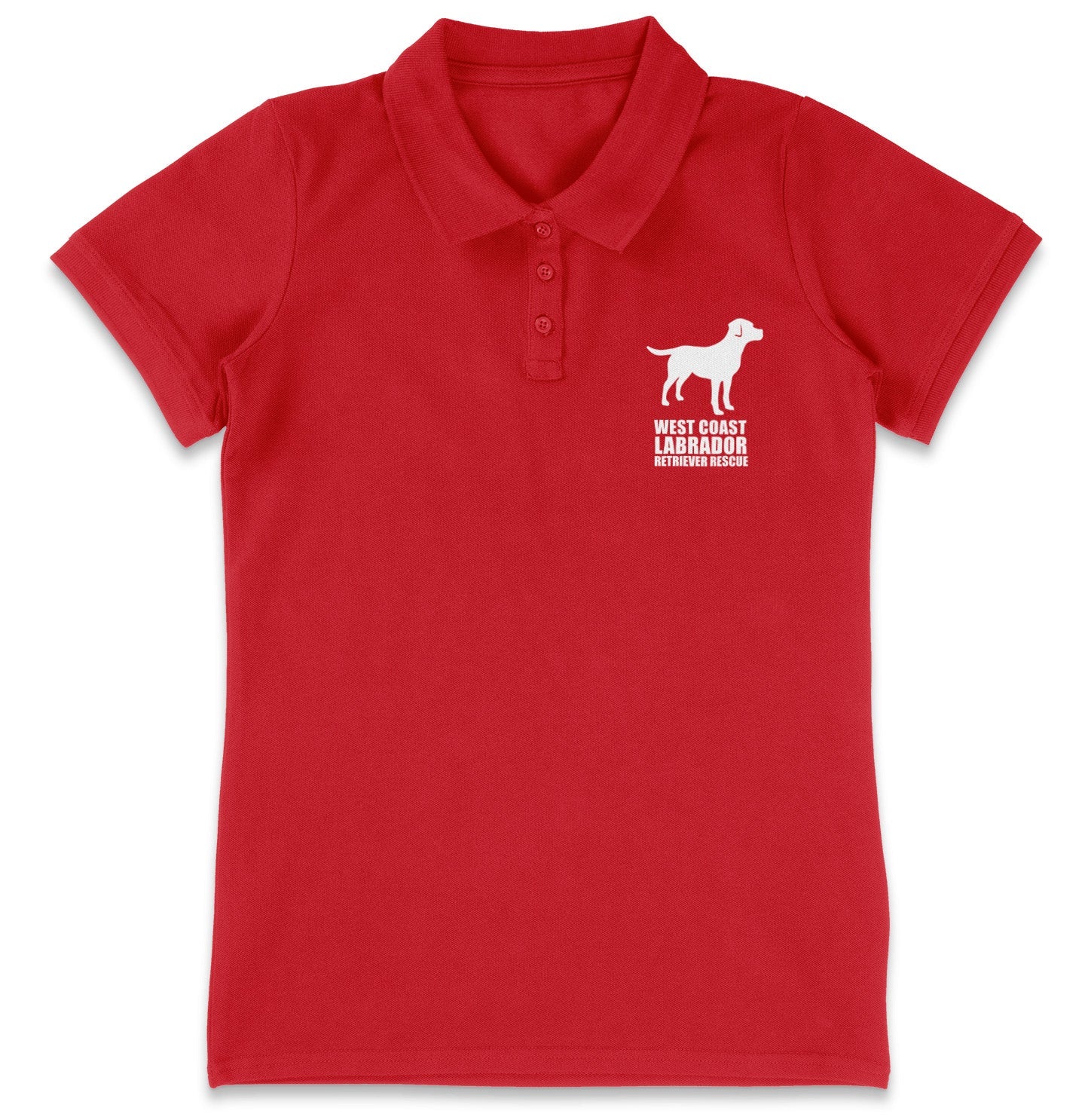 WCLRR Impact LC Logo - Women's Micro-Mesh Polo - Light Blue - Large - Red