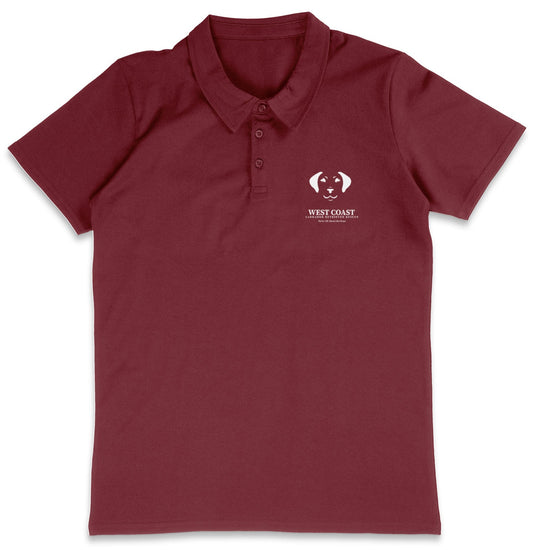 WCLRR Puppy Face LC Logo - Adult Micro-Mesh Polo - Maroon - Large - Specs