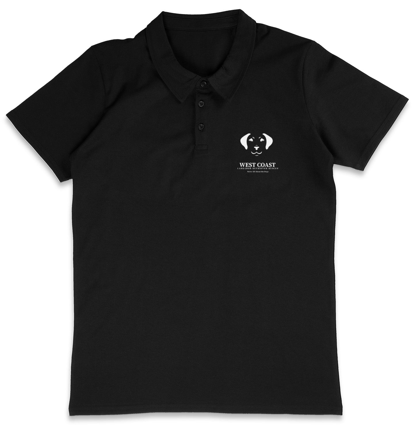 WCLRR Puppy Face LC Logo - Adult Micro-Mesh Polo - Maroon - 2X-Large - Black