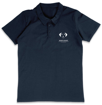 WCLRR Puppy Face LC Logo - Adult Micro-Mesh Polo - Light Blue - X-Large - Navy