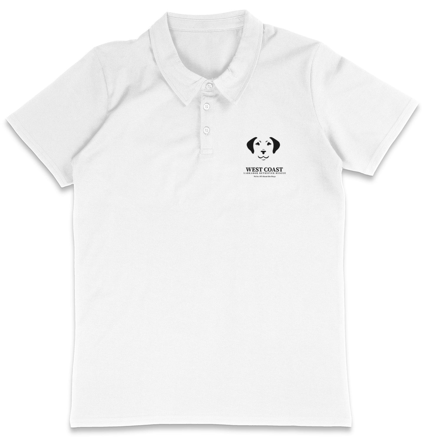 WCLRR Puppy Face LC Logo - Adult Micro-Mesh Polo - Light Blue - 3X-Large - White
