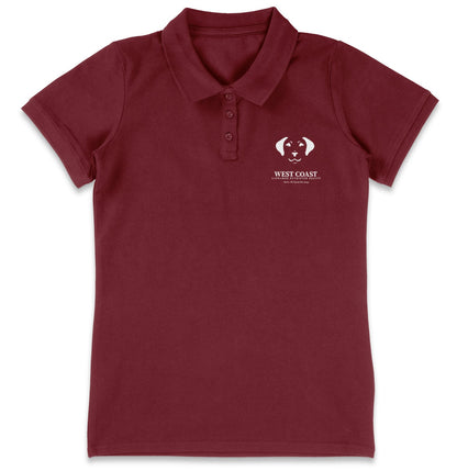 WCLRR Puppy Face LC Logo - Women's Micro-Mesh Polo - Maroon - Large - Specs