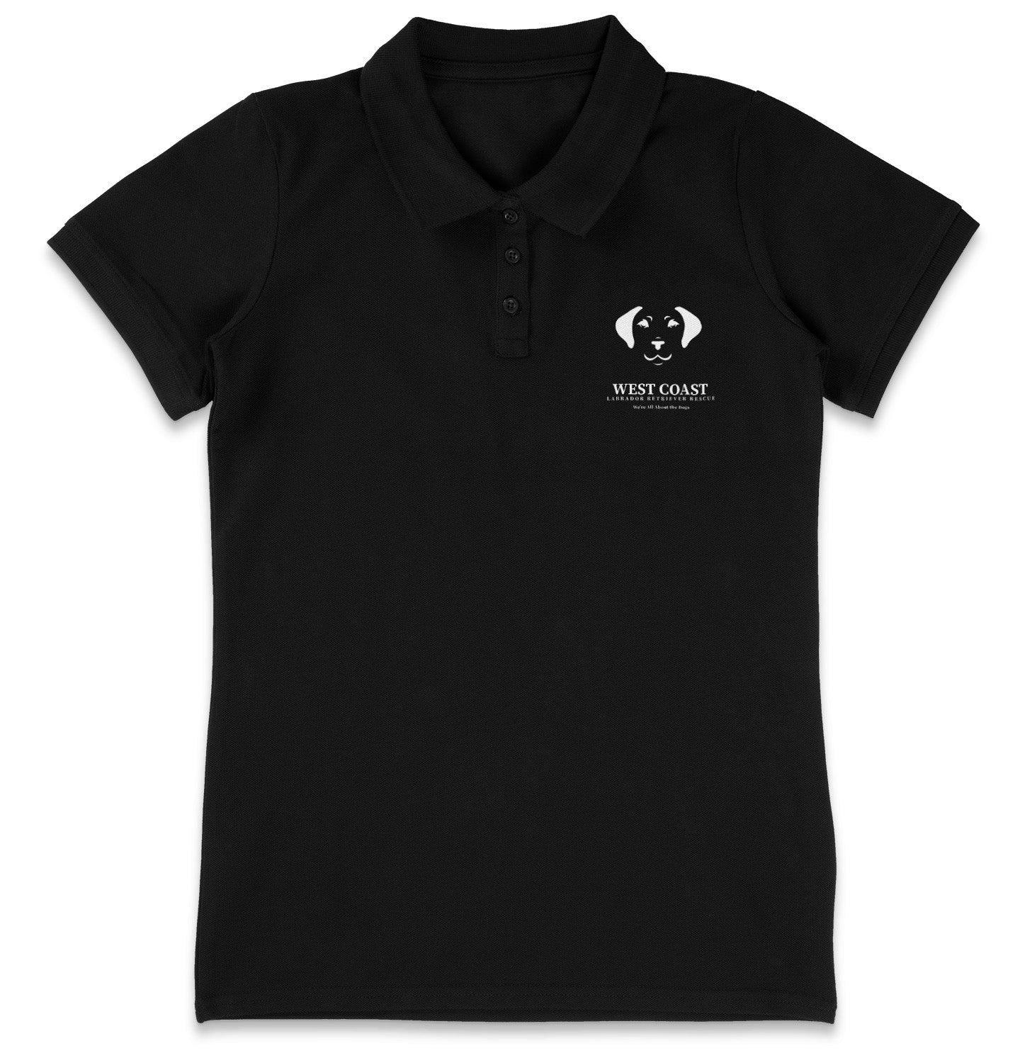 WCLRR Puppy Face LC Logo - Women's Micro-Mesh Polo - Maroon - 2X-Large - Black
