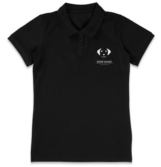 WCLRR Puppy Face LC Logo - Women's Micro-Mesh Polo - Maroon - 2X-Large - Black