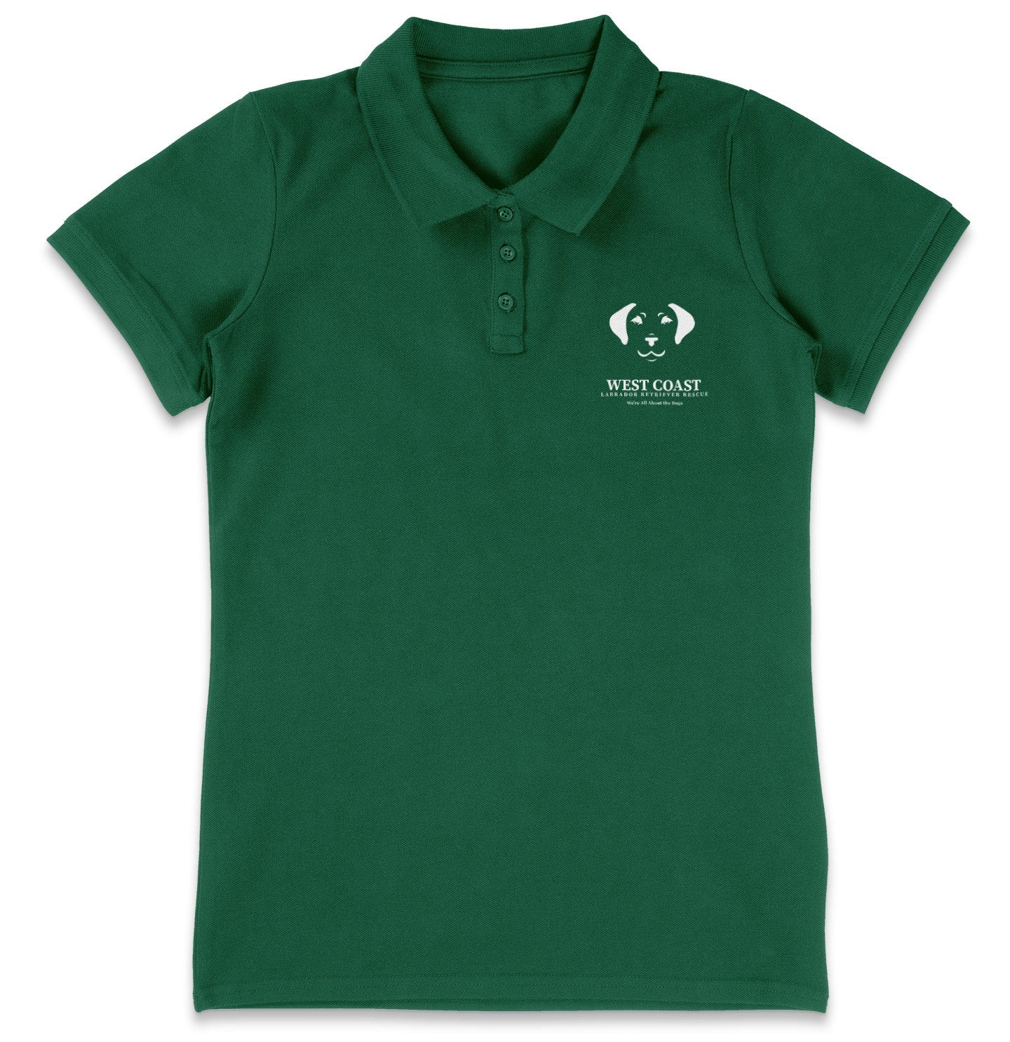 WCLRR Puppy Face LC Logo - Women's Micro-Mesh Polo - Maroon - 3X-Large - Forest Green