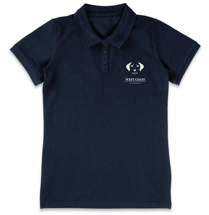 WCLRR Puppy Face LC Logo - Women's Micro-Mesh Polo - Light Blue - X-Large - Navy