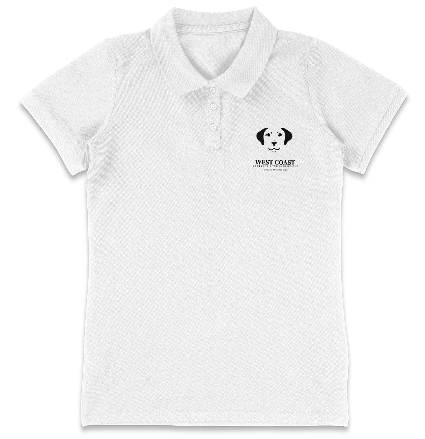 WCLRR Puppy Face LC Logo - Women's Micro-Mesh Polo - Light Blue - 3X-Large - White