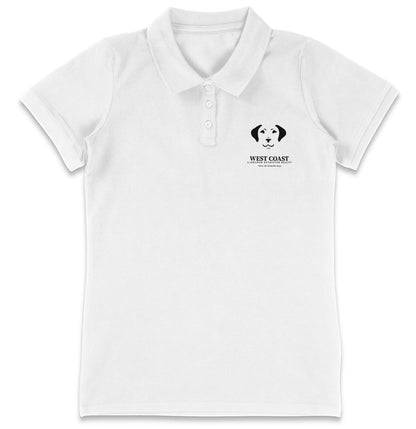 WCLRR Puppy Face LC Logo - Women's Micro-Mesh Polo - Light Blue - 3X-Large - White