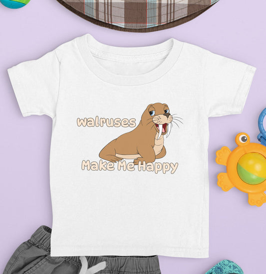 Walrus Toon Make Me Happy - Toddler Unisex T-Shirt - Main