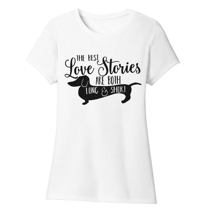 Dachshund Love Stories - Women's Tri-Blend T-Shirt