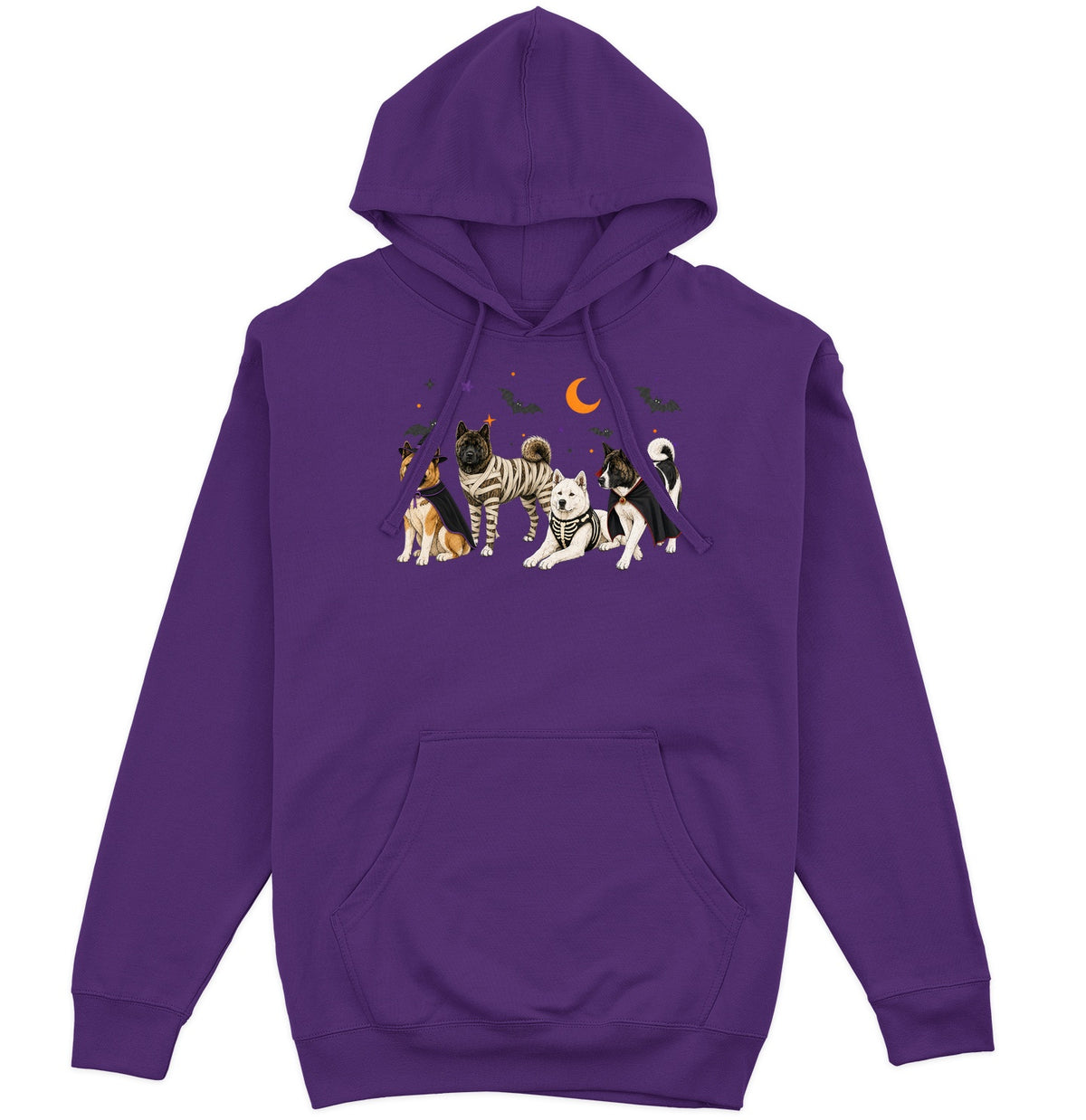 Akita Halloween Lineup - Adult Unisex Hoodie