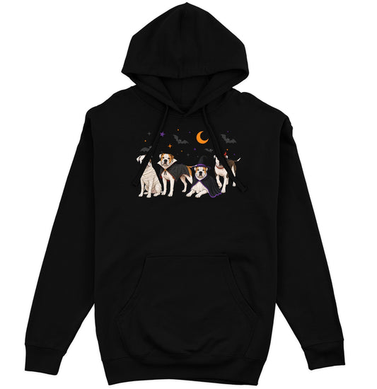 American Bulldog Halloween Lineup - Adult Unisex Hoodie