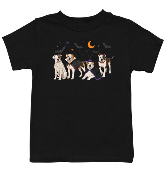 American Bulldog Halloween Lineup - Kids Unisex T-Shirt