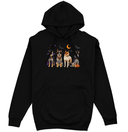 Australian Cattle Dog Halloween Lineup - Adult Unisex Hoodie
