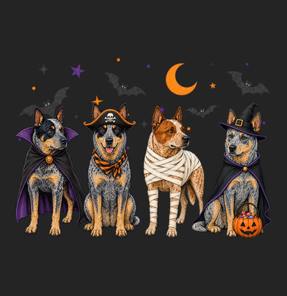 Australian Cattle Dog Halloween Lineup - Women's Tri-Blend T-Shirt
