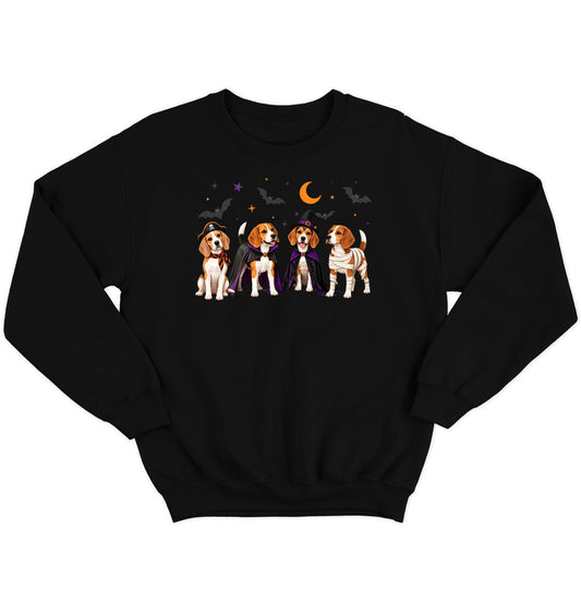 Beagle Halloween Lineup - Adult Unisex Crewneck Sweatshirt