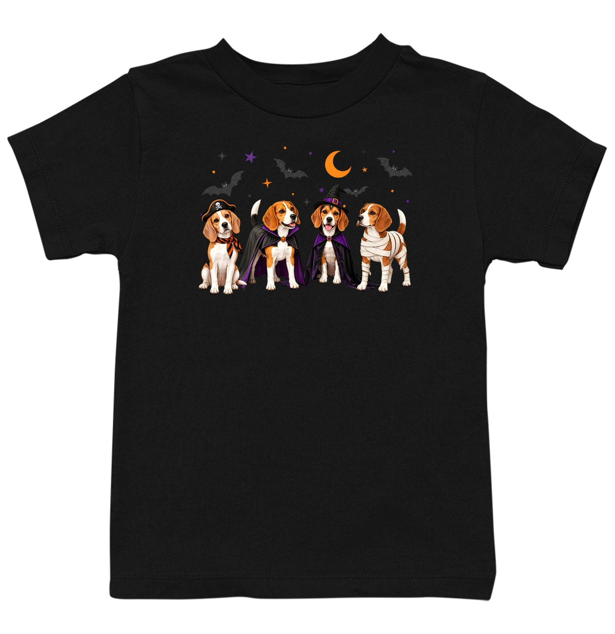 Beagle Halloween Lineup - Kids Unisex T-Shirt