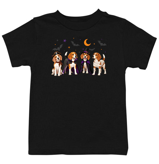 Beagle Halloween Lineup - Kids Unisex T-Shirt