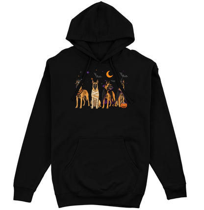 Belgian Malinois Halloween Lineup - Adult Unisex Hoodie