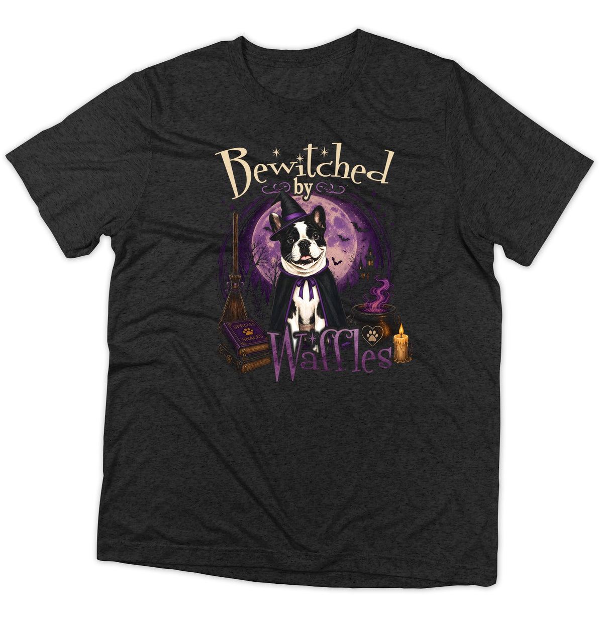 Bewitched By My Pet - Adult Tri-Blend T-Shirt
